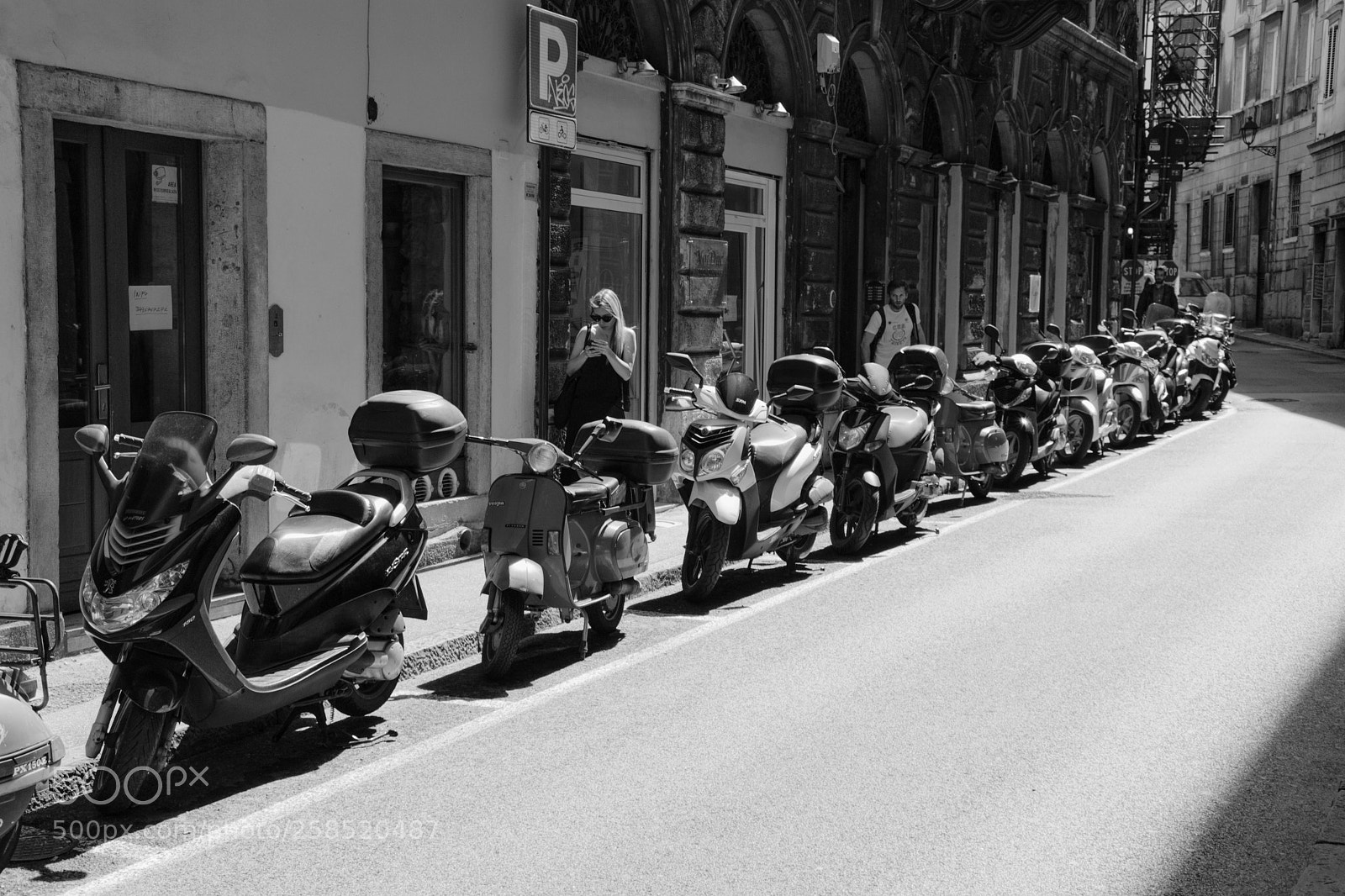 Nikon D3100 sample photo. Mopeds photography