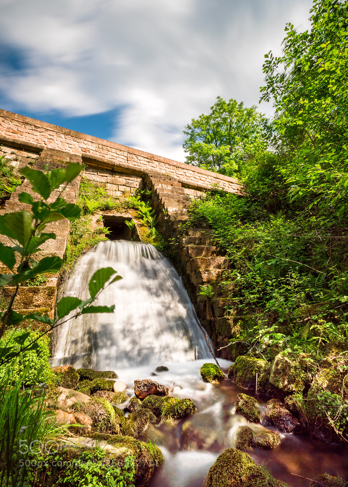 Sony a6300 sample photo. Clouds and creek photography