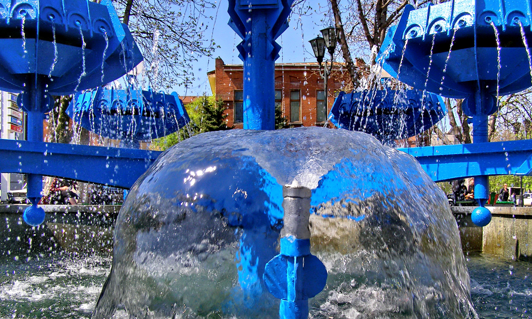 Olympus SP500UZ sample photo. Vladikavkaz fountain photography