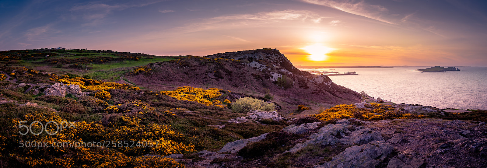 Nikon D610 sample photo. Howth sunset hdr panorama photography
