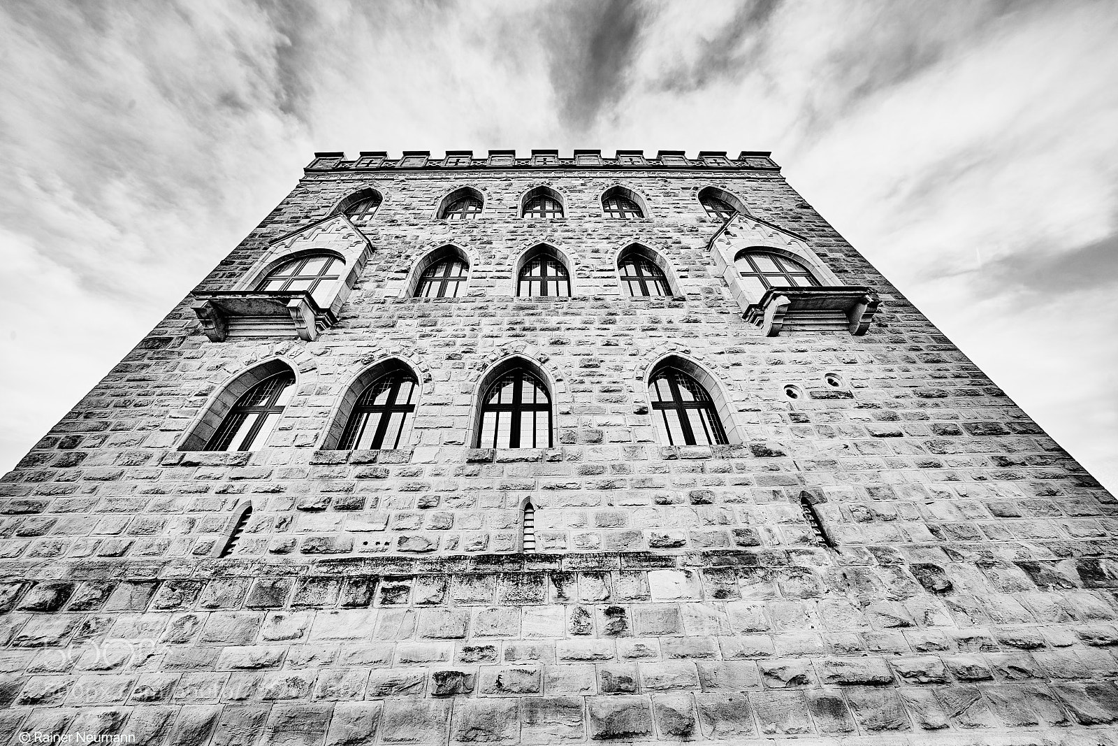 Sony a7R II sample photo. Hambacher schloß b&w photography