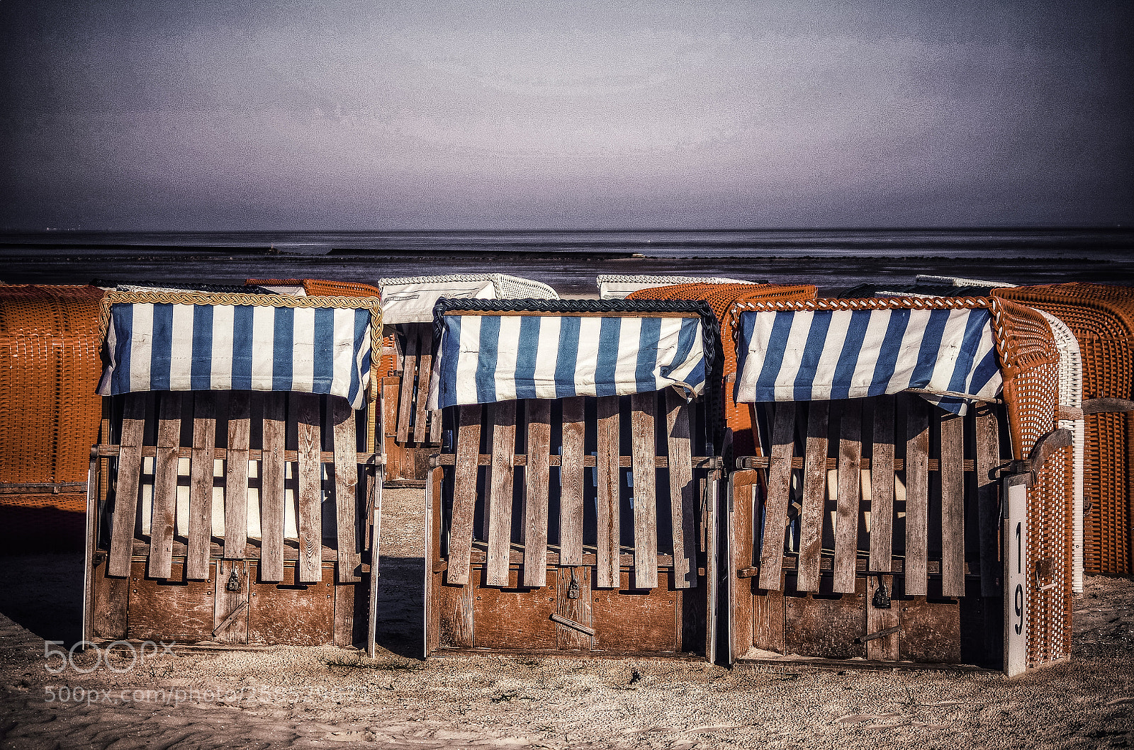 Pentax K-5 sample photo. 3 beach chairs photography