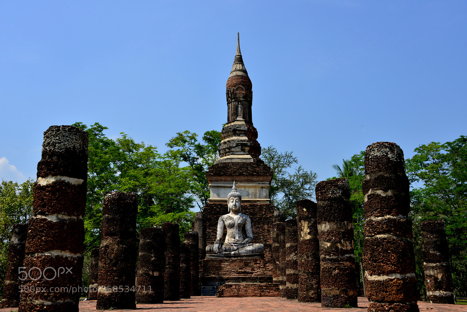 Nikon D800 sample photo. Wat traphang ngoen photography