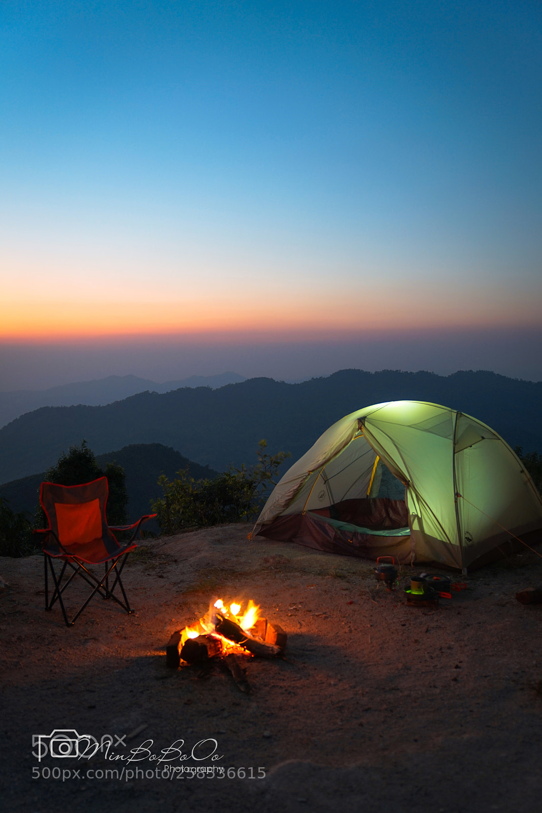 Sony a7 II sample photo. Camping on the mountain photography