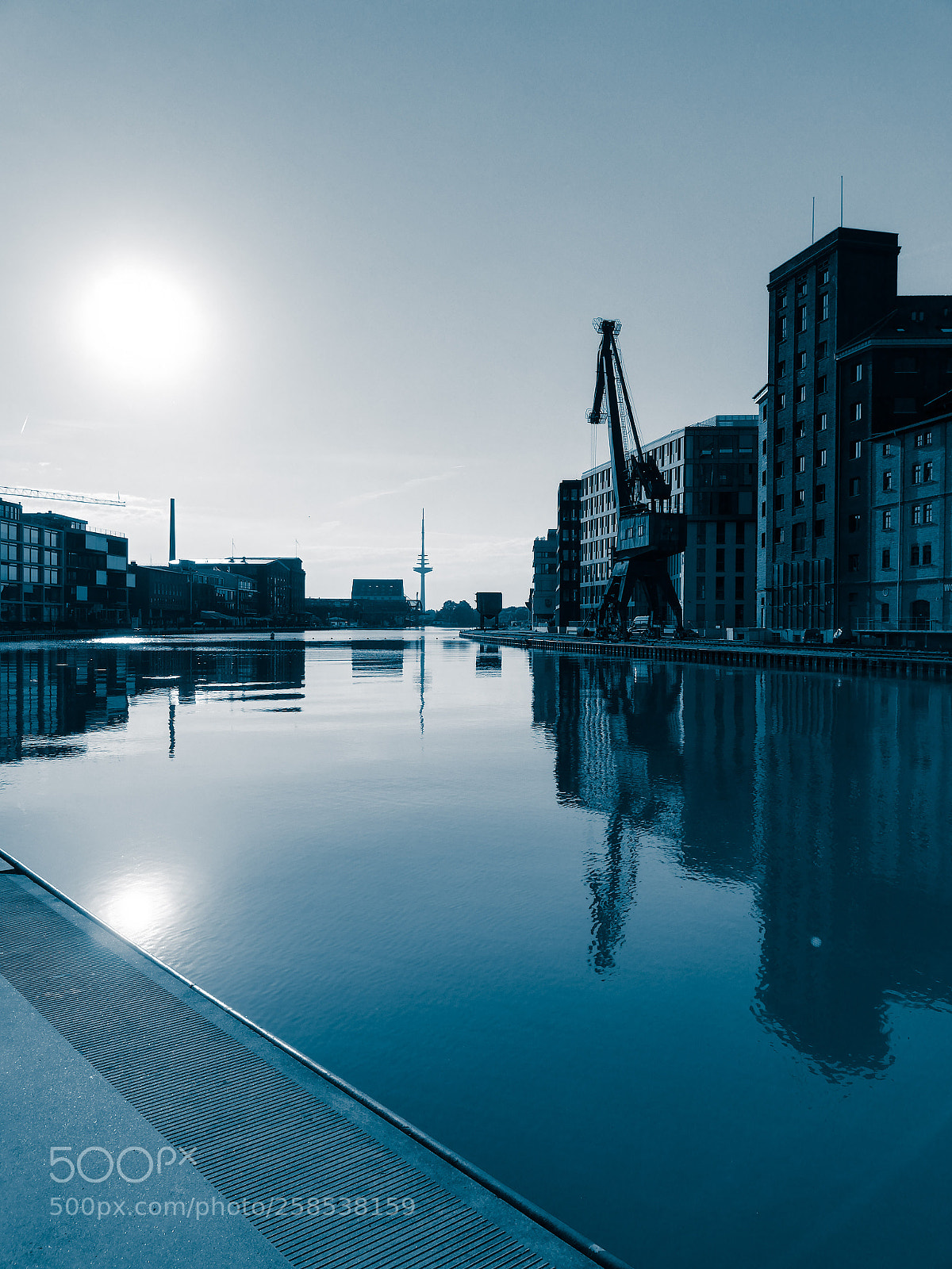 HUAWEI P20 lite sample photo. Münster harbor photography
