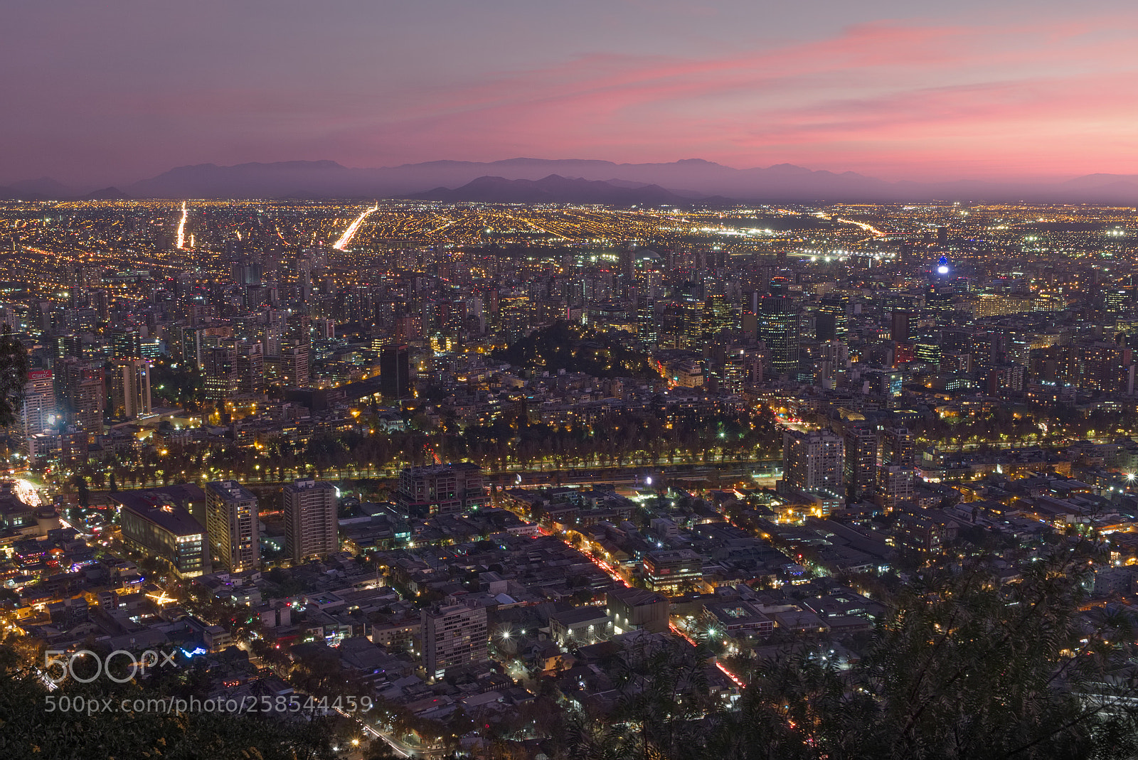 Fujifilm X-T10 sample photo. Santiago de chile skyline photography