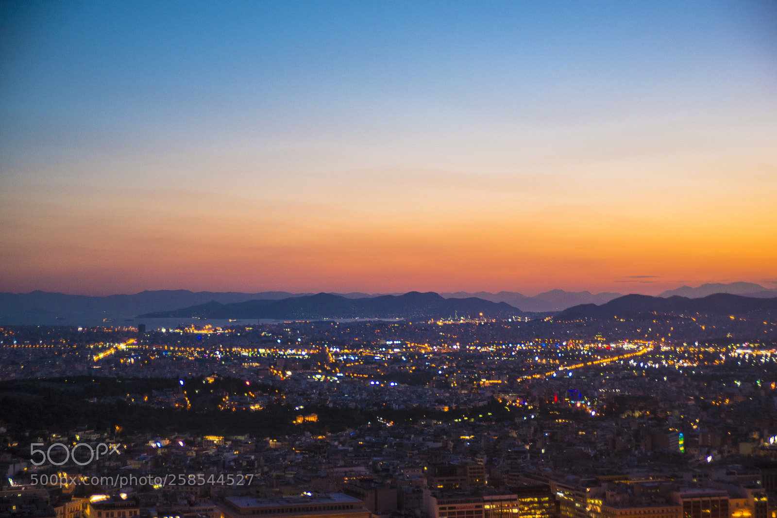 Nikon D800 sample photo. City lights from above photography