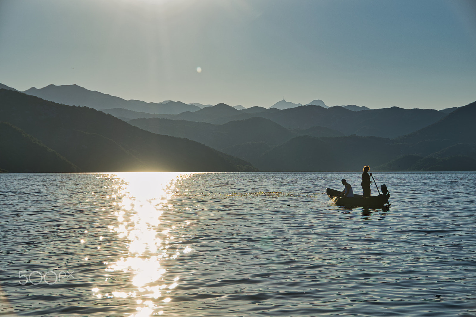 Nikon D5300 sample photo. Old couple net fishing in lake skadar, montenegro photography