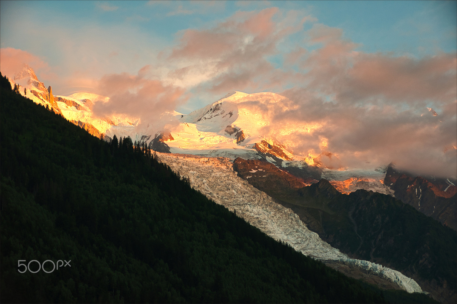 Nikon D90 sample photo. Glacier in the chamonix valley photography