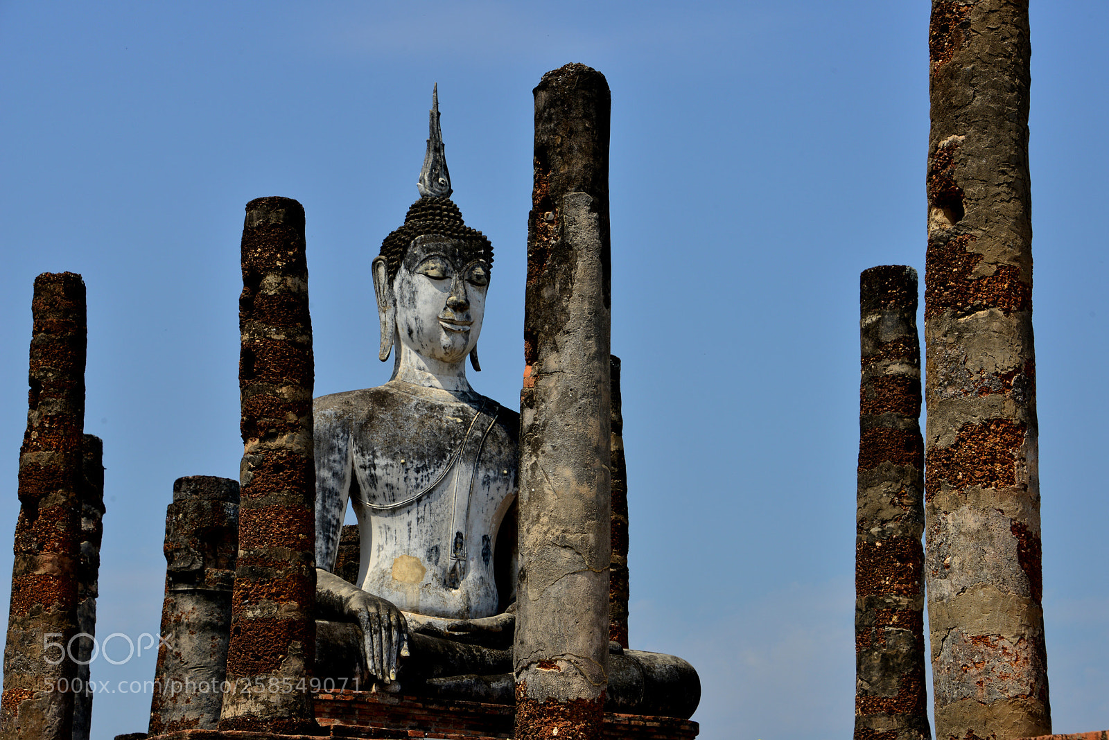 Nikon D800 sample photo. Wat mahathat in sukhothai photography