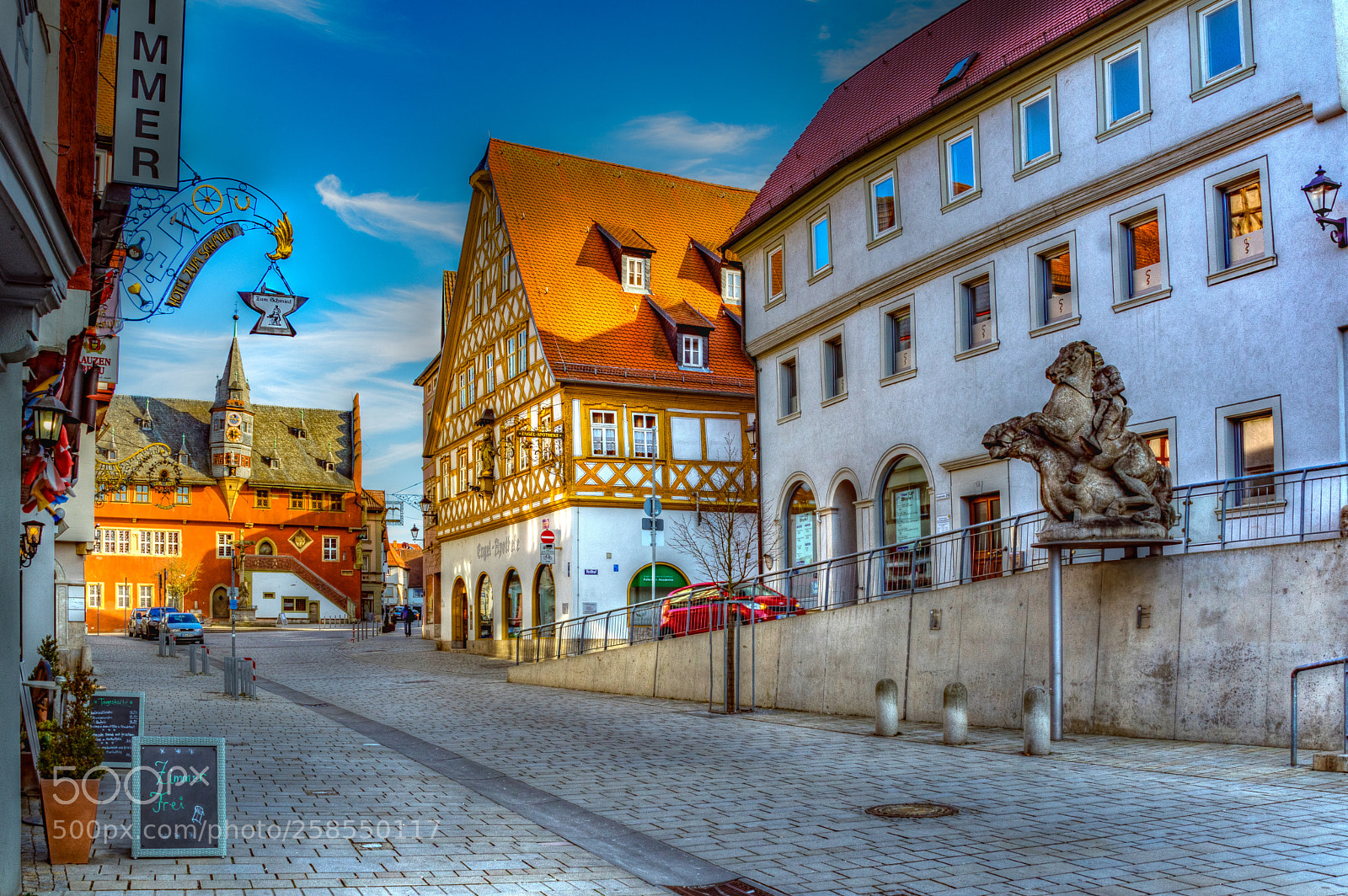 Sony SLT-A68 sample photo. Ochsenfurt - new town photography