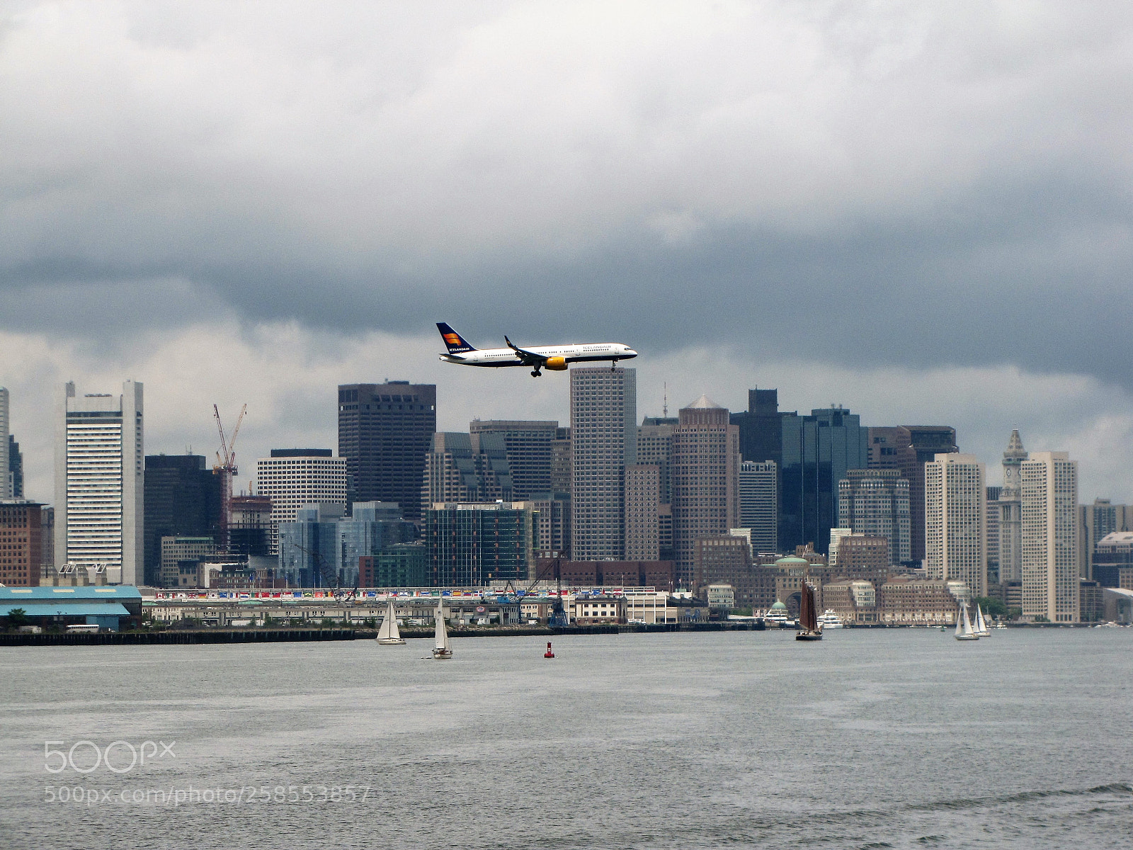 Canon PowerShot SX10 IS sample photo. Boston skyline photography