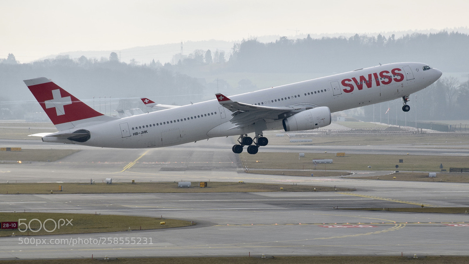 Nikon D5300 sample photo. Swiss airbus a330 take photography