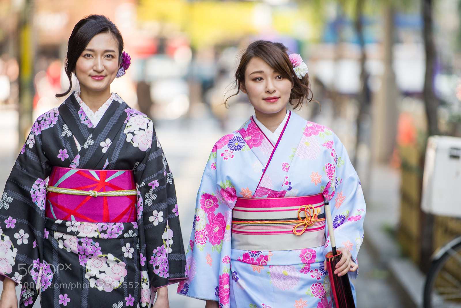 Nikon D610 sample photo. Japanese women with kimono photography