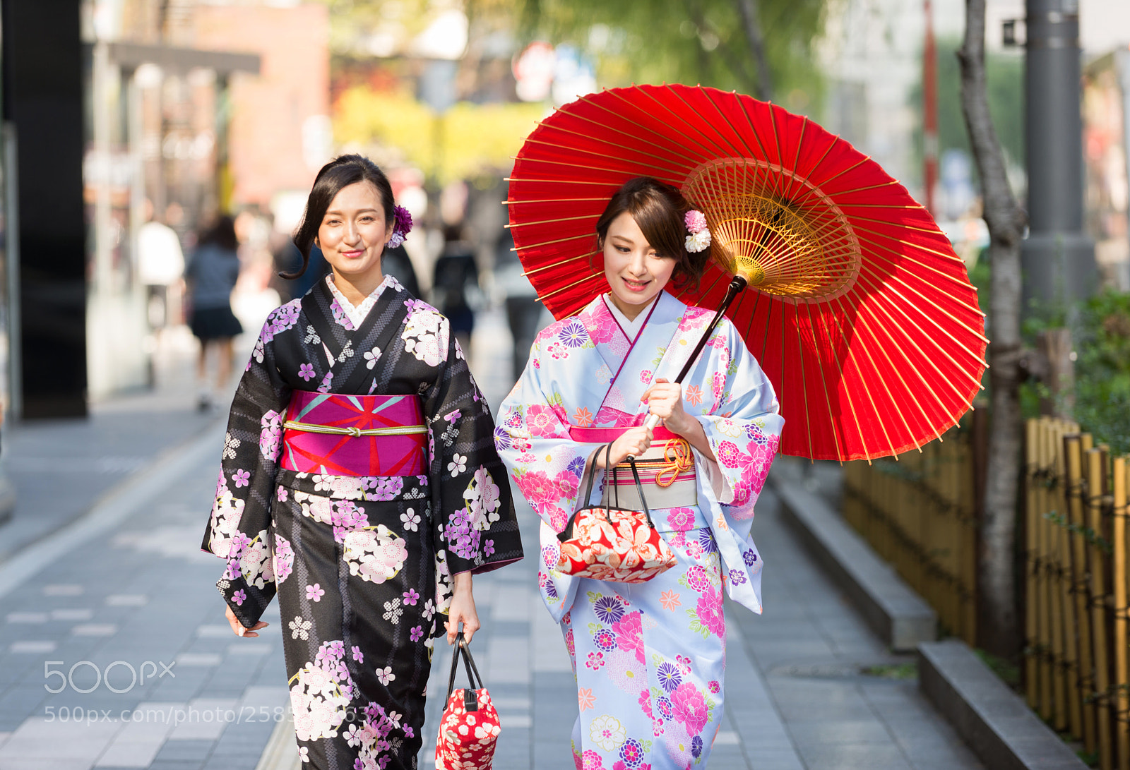 Nikon D610 sample photo. Japanese women with kimono photography