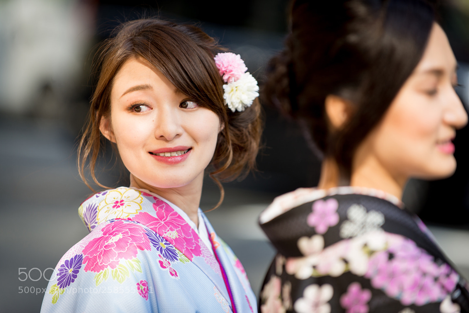 Nikon D610 sample photo. Japanese women with kimono photography