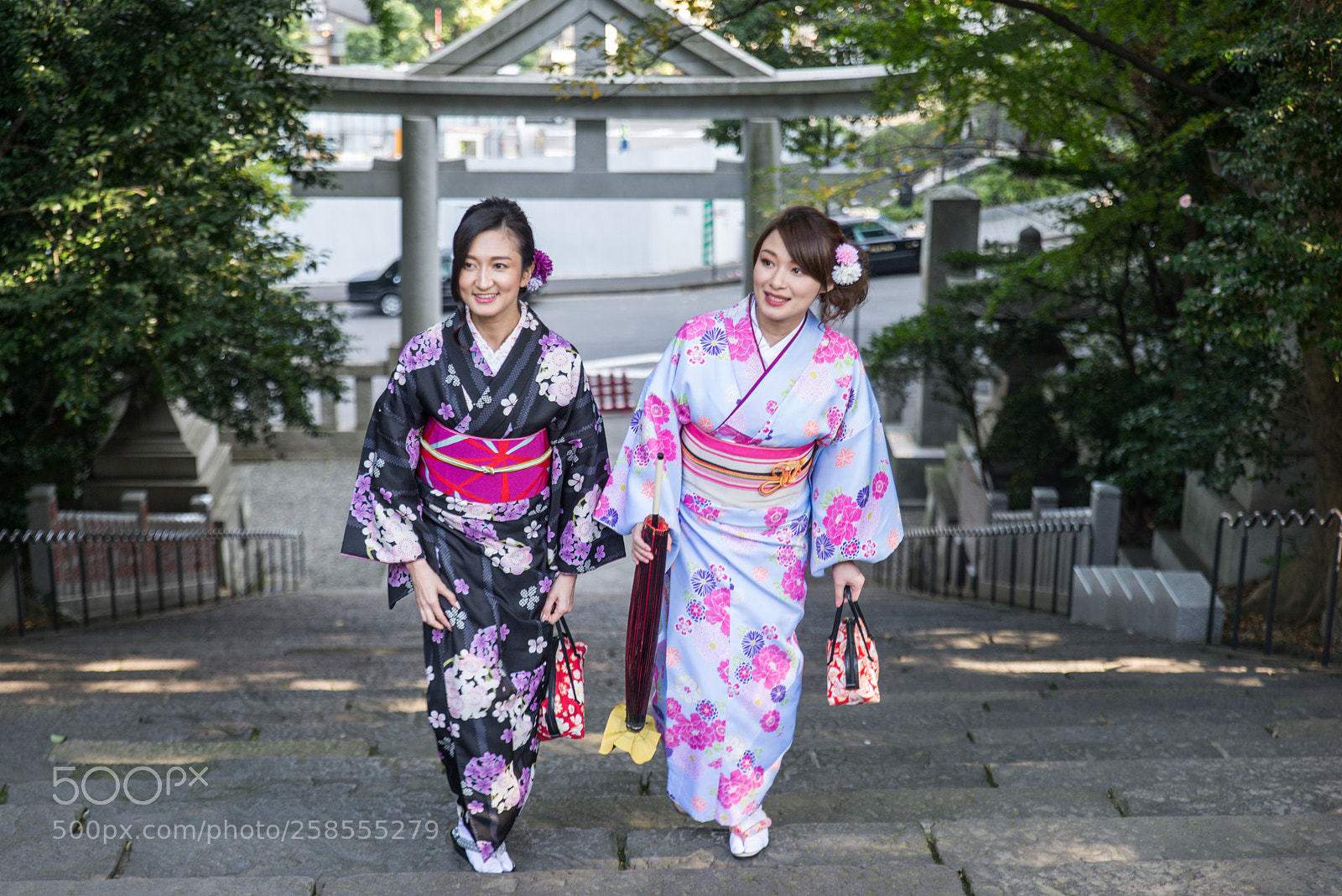 Nikon D610 sample photo. Japanese women with kimono photography