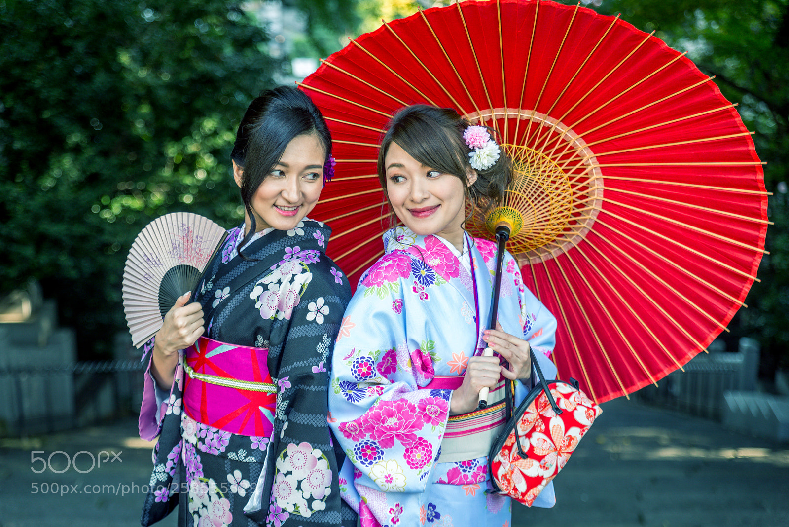 Nikon D610 sample photo. Japanese women with kimono photography