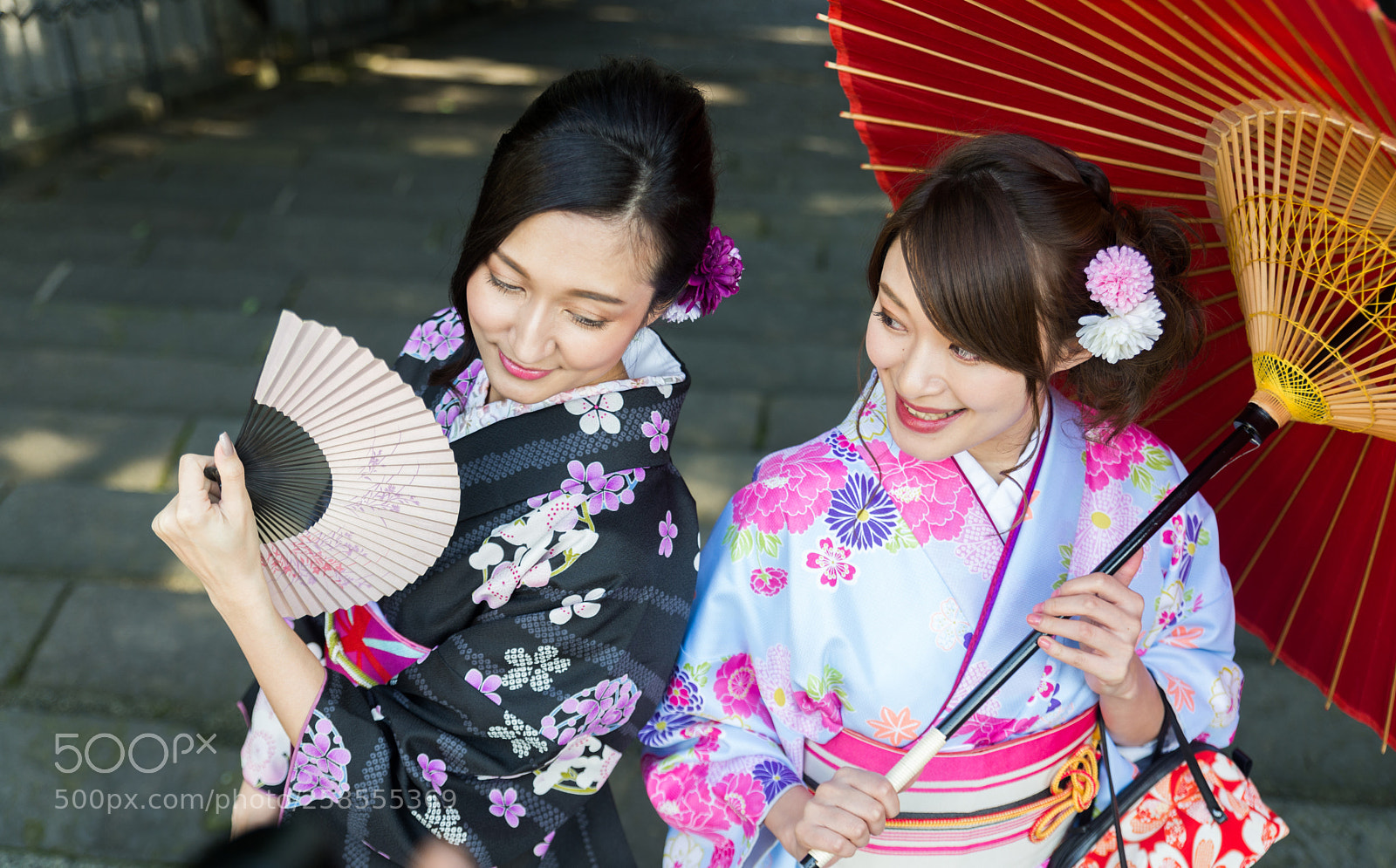 Nikon D610 sample photo. Japanese women with kimono photography