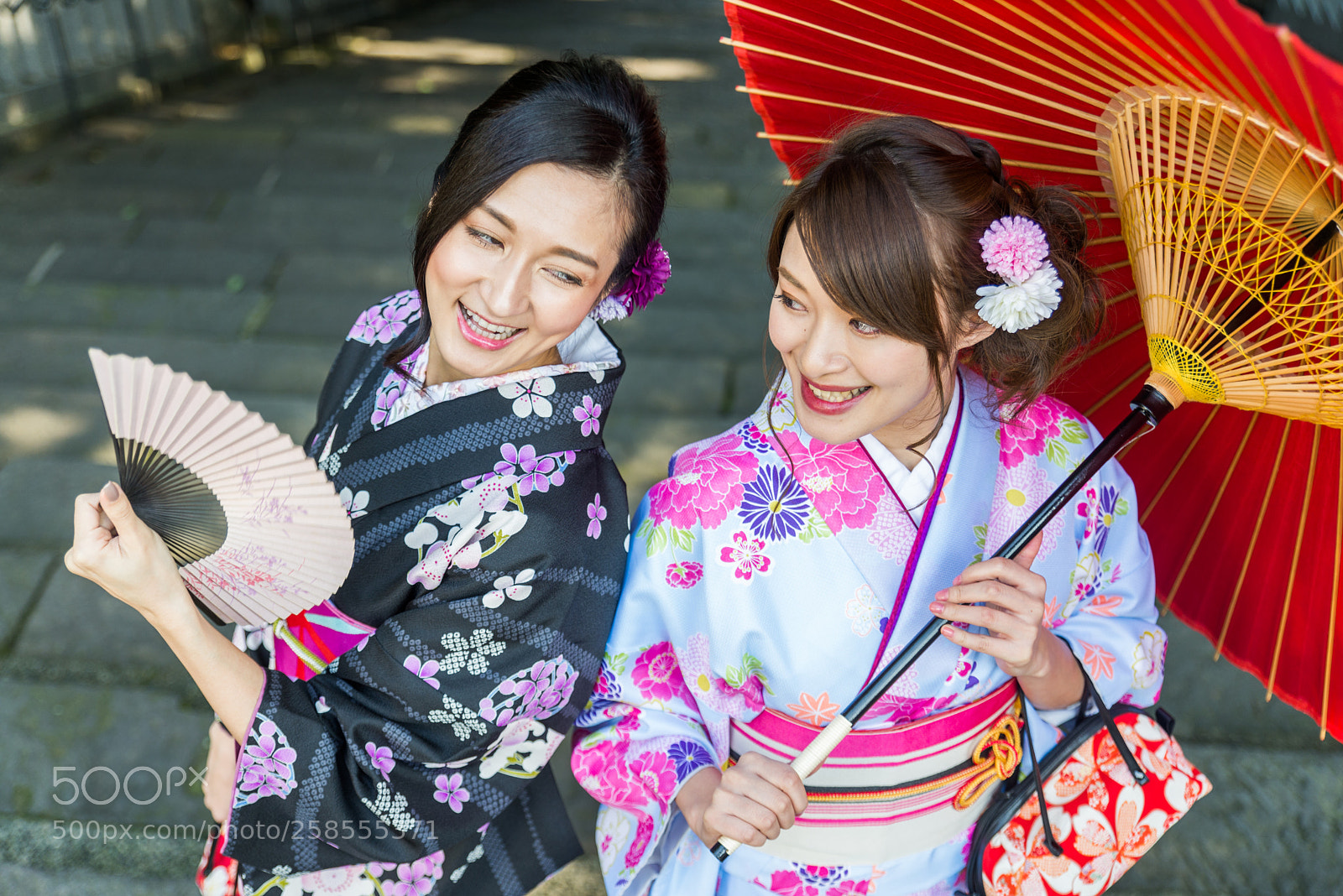 Nikon D610 sample photo. Japanese women with kimono photography