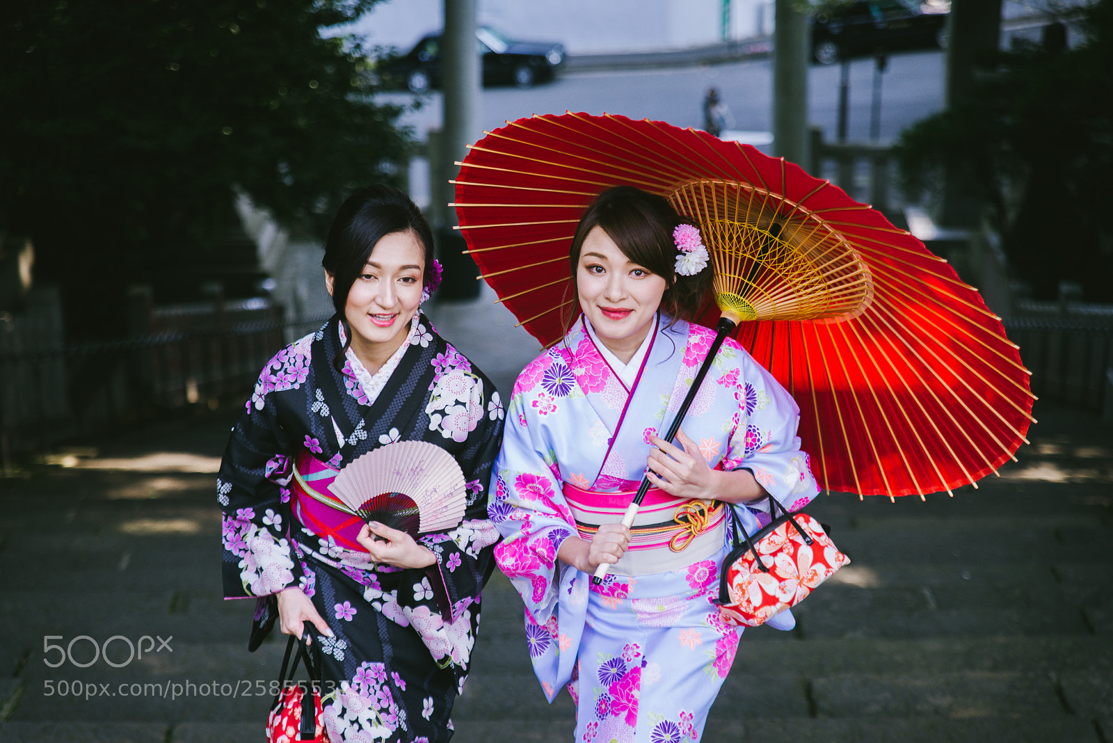 Nikon D610 sample photo. Japanese women with kimono photography