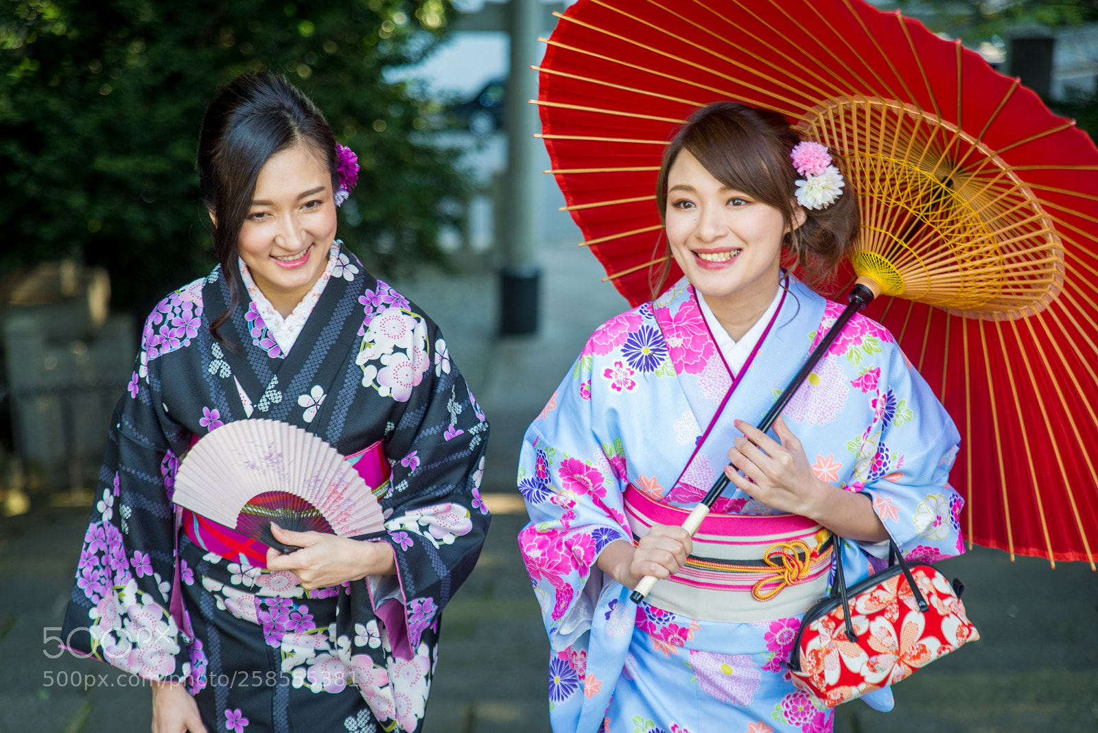 Nikon D610 sample photo. Japanese women with kimono photography