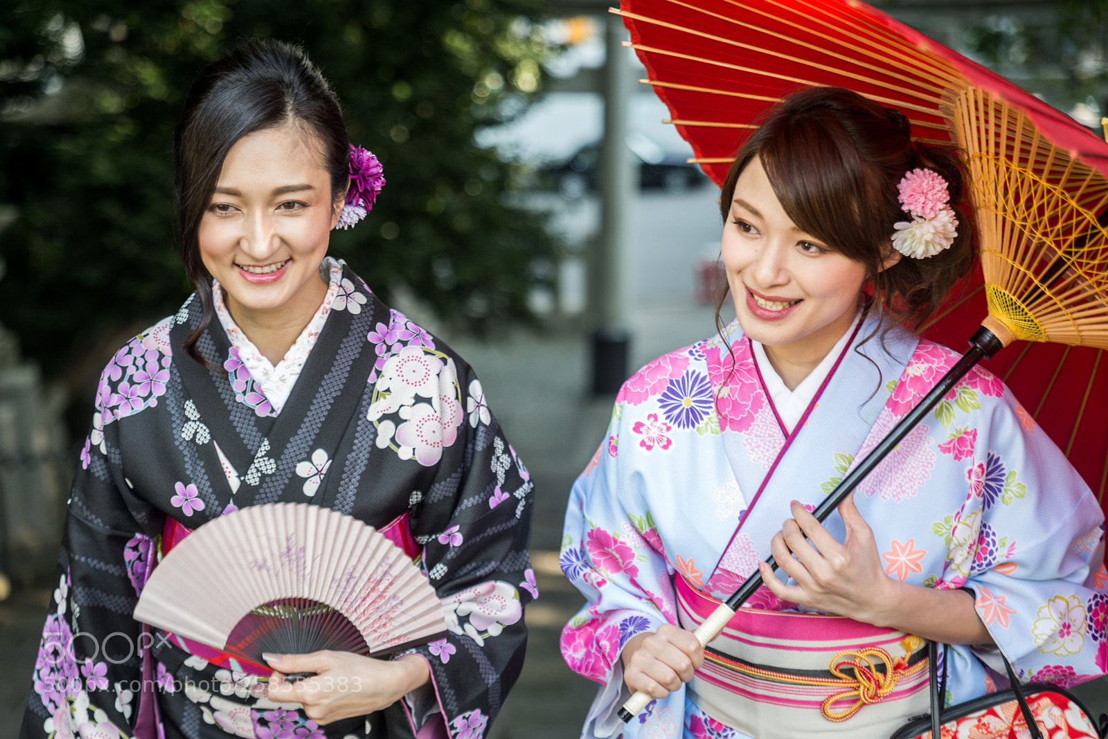 Nikon D610 sample photo. Japanese women with kimono photography