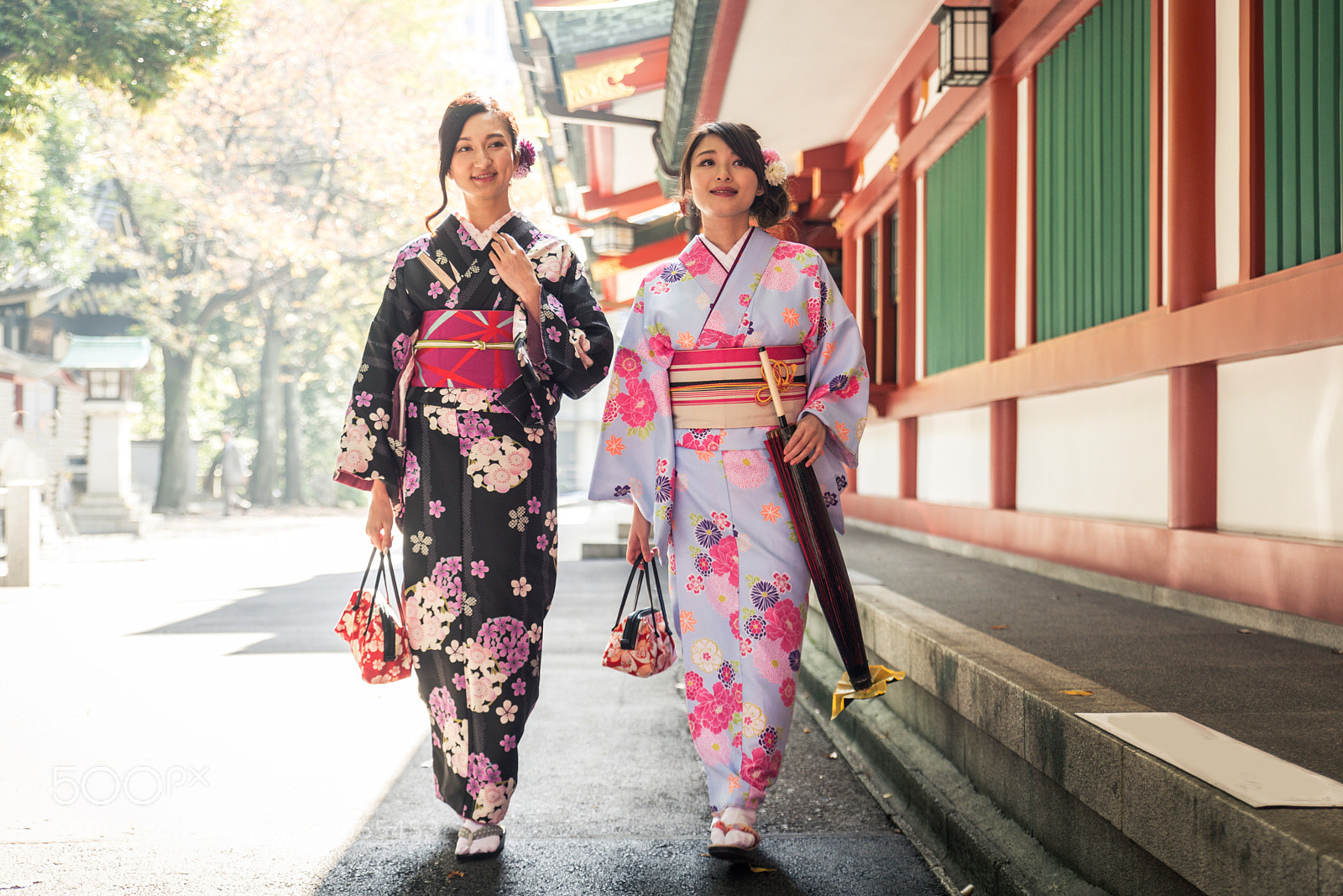 Nikon D610 sample photo. Japanese women with kimono photography