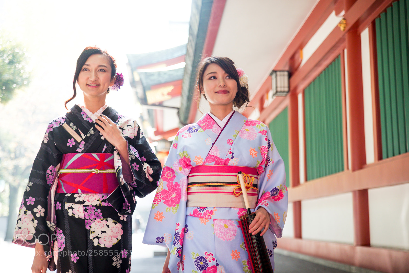 Nikon D610 sample photo. Japanese women with kimono photography