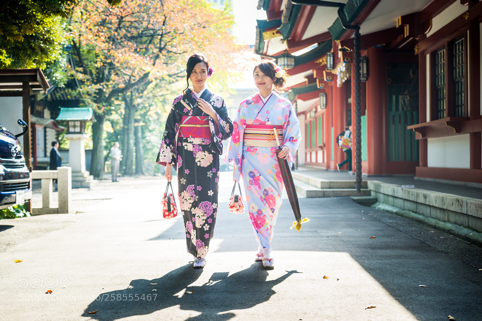 Nikon D610 sample photo. Japanese women with kimono photography