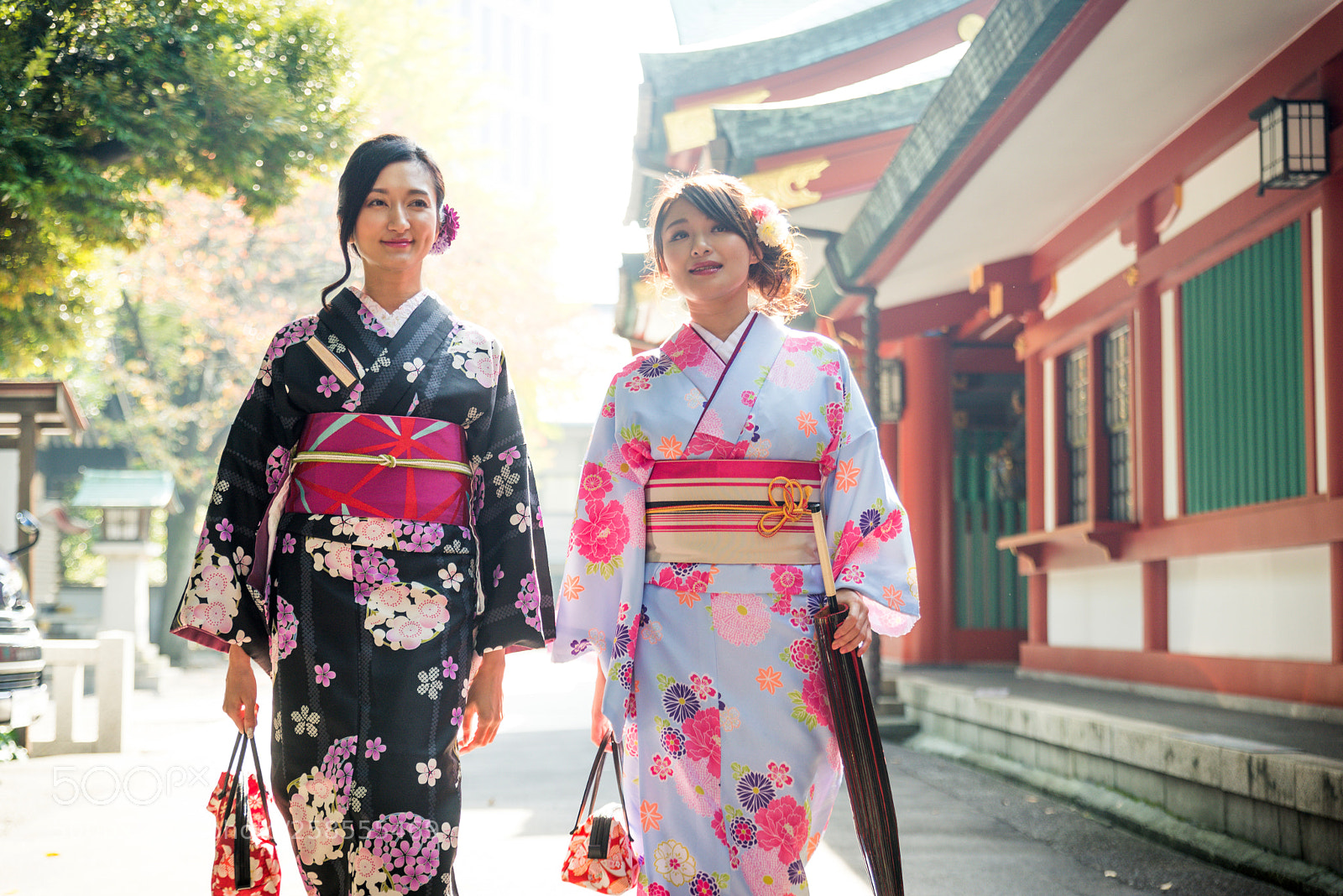 Nikon D610 sample photo. Japanese women with kimono photography