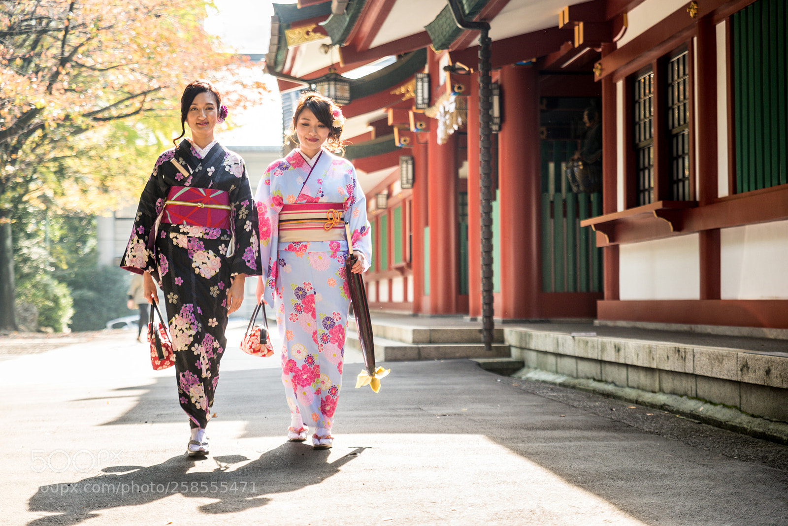 Nikon D610 sample photo. Japanese women with kimono photography