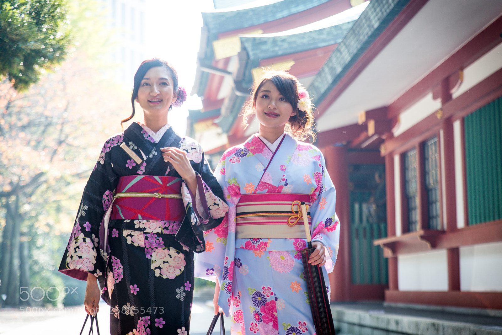 Nikon D610 sample photo. Japanese women with kimono photography