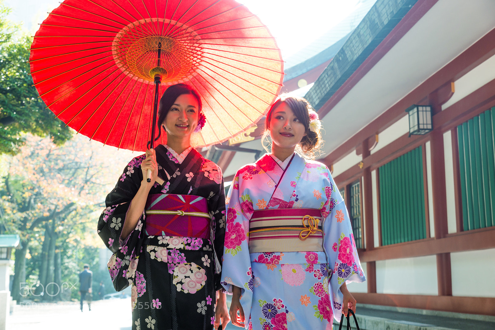 Nikon D610 sample photo. Japanese women with kimono photography