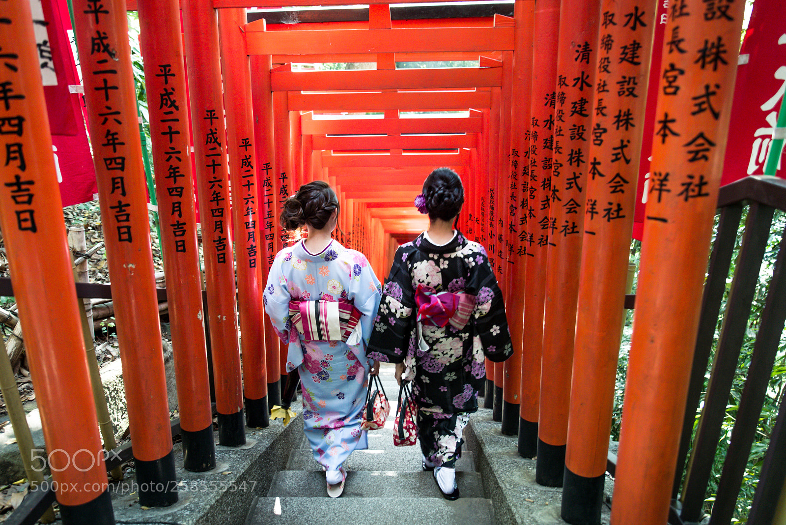Nikon D610 sample photo. Japanese women with kimono photography