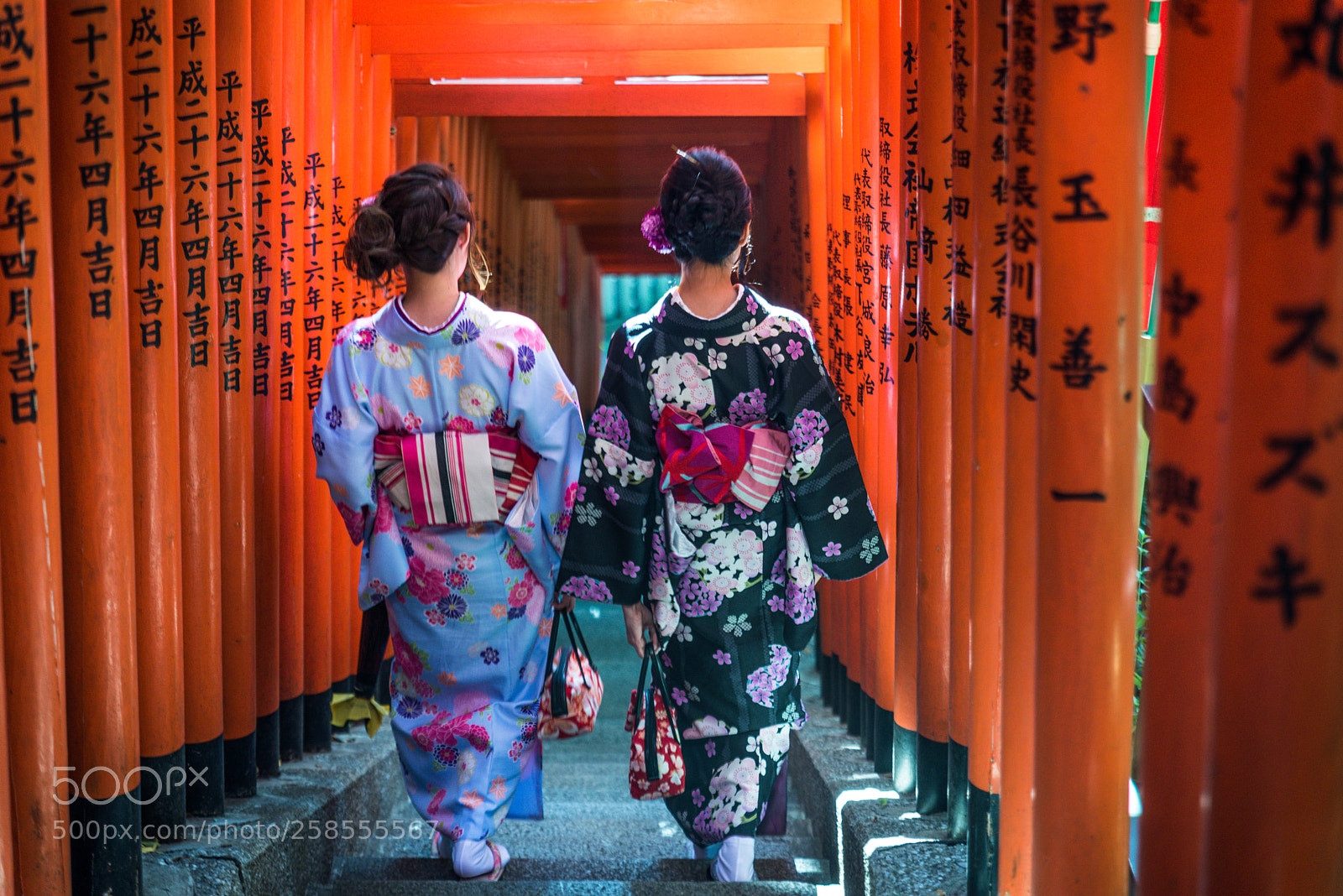 Nikon D610 sample photo. Japanese women with kimono photography