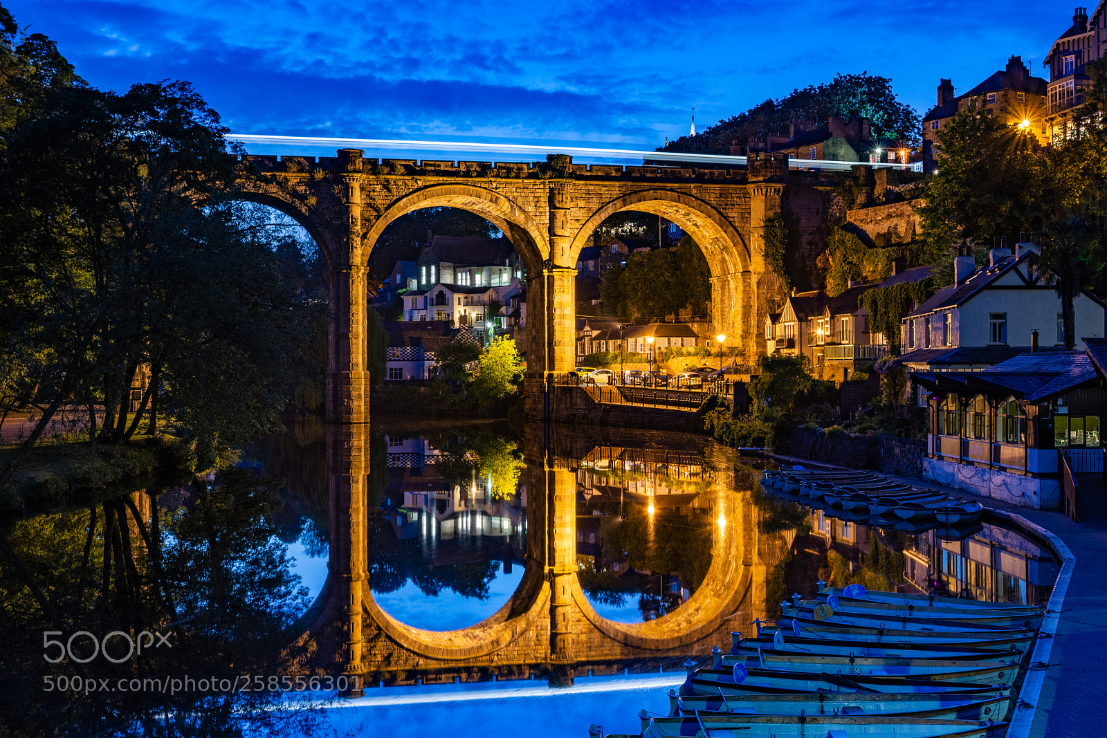 Nikon D7200 sample photo. Knaresborough blue hour photography
