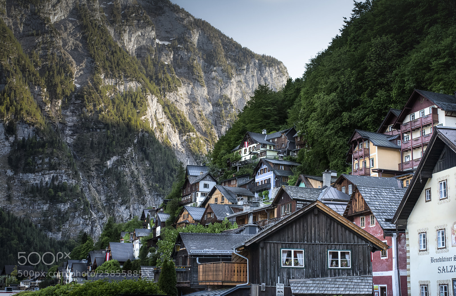 Nikon D7100 sample photo. Hallstatt houses photography