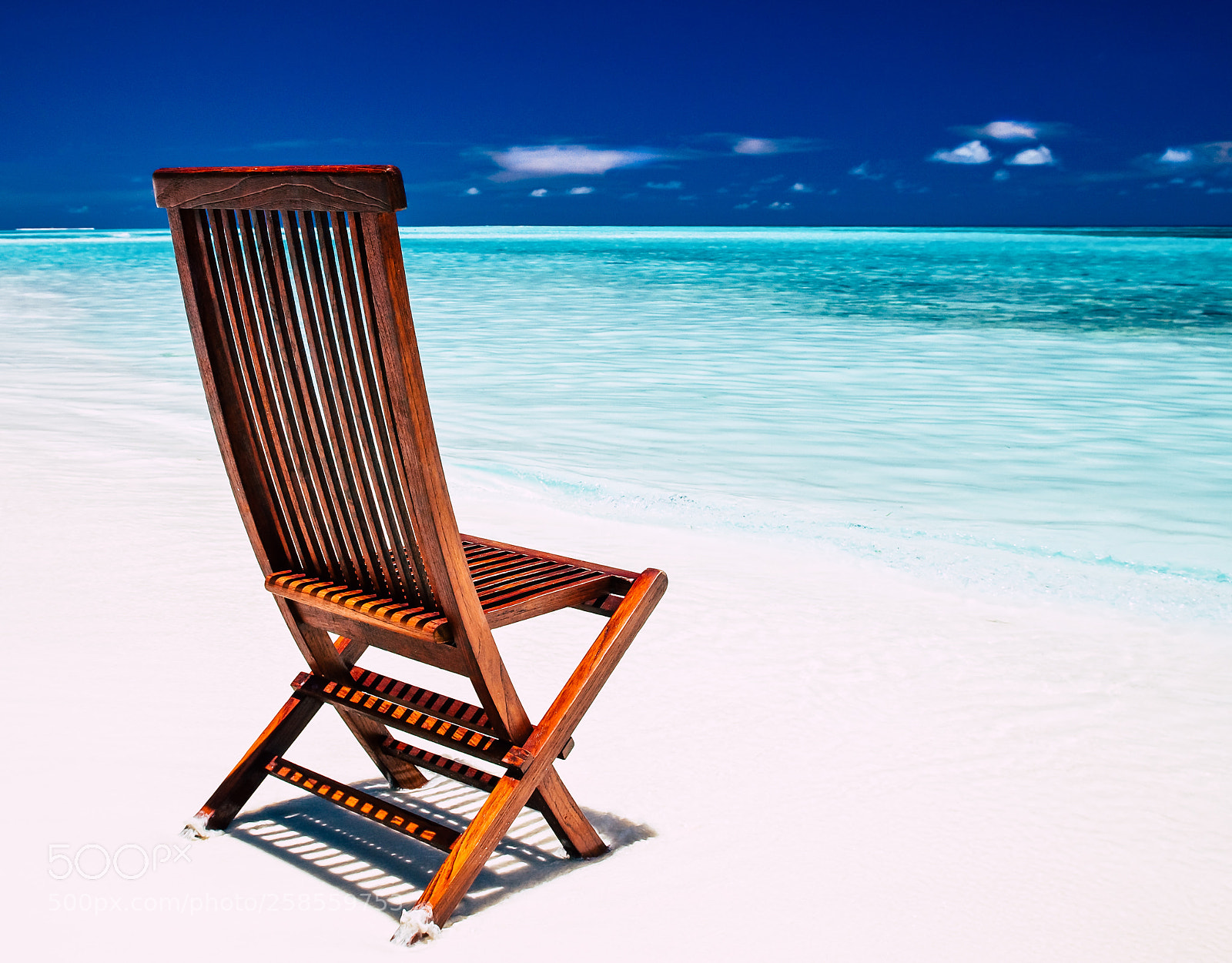 Nikon D300 sample photo. Chair on the beach photography