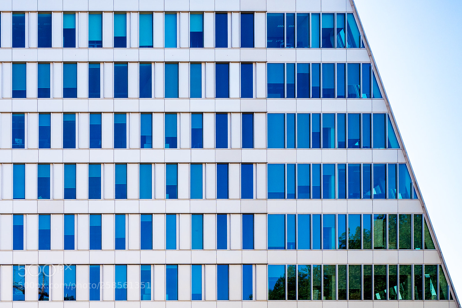 Olympus OM-D E-M5 II sample photo. Blue windows photography
