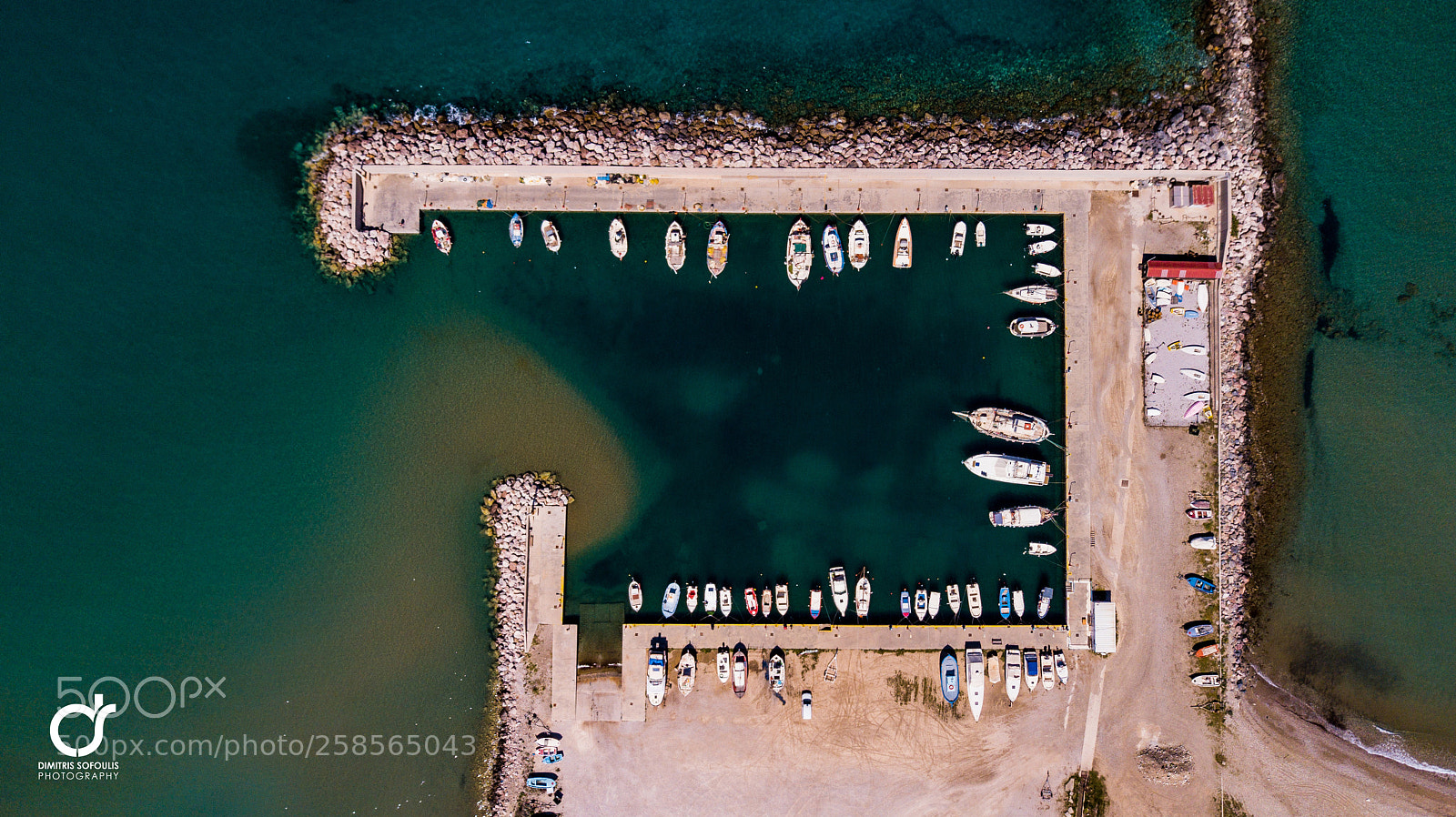 DJI FC220 sample photo. Boat shelter photography