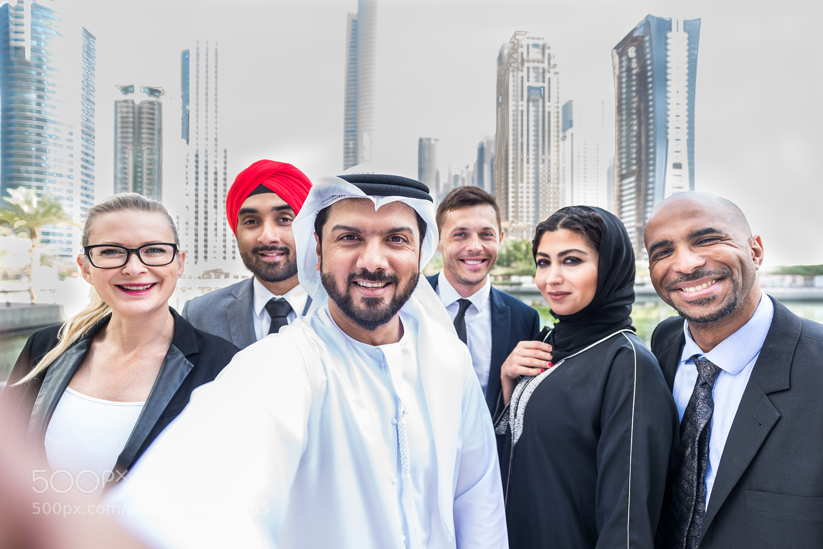Nikon D610 sample photo. Business team in dubai photography