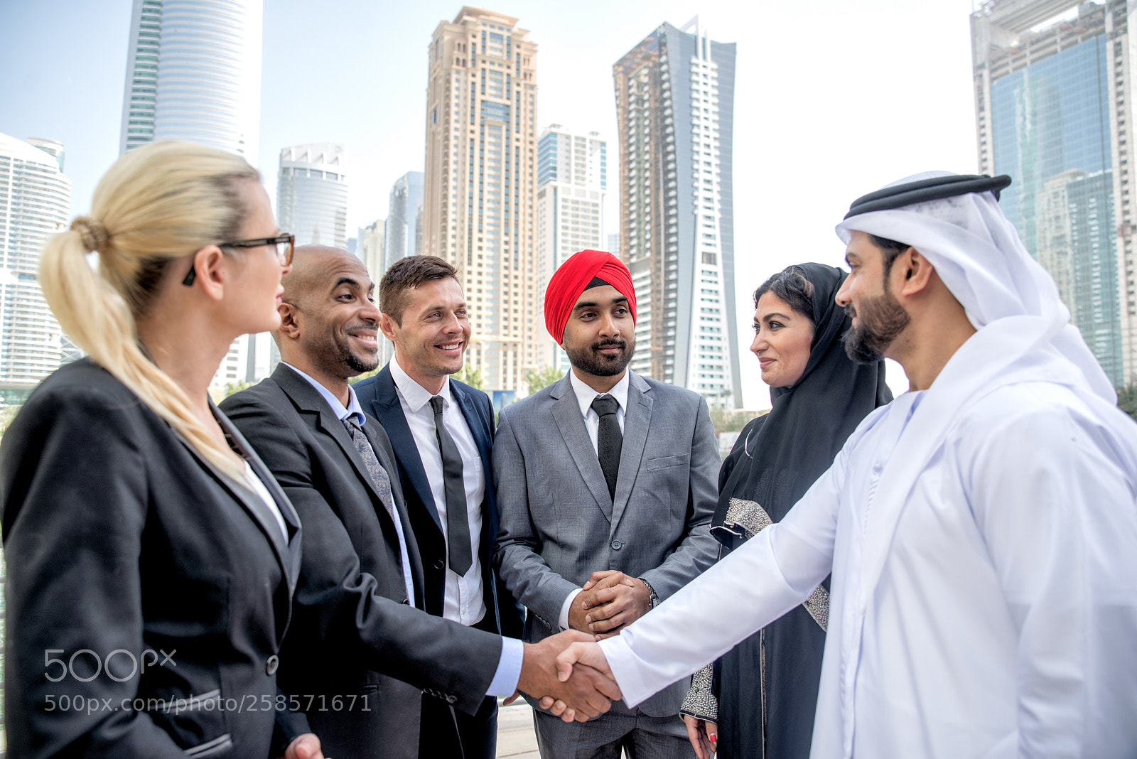 Nikon D610 sample photo. Business team in dubai photography