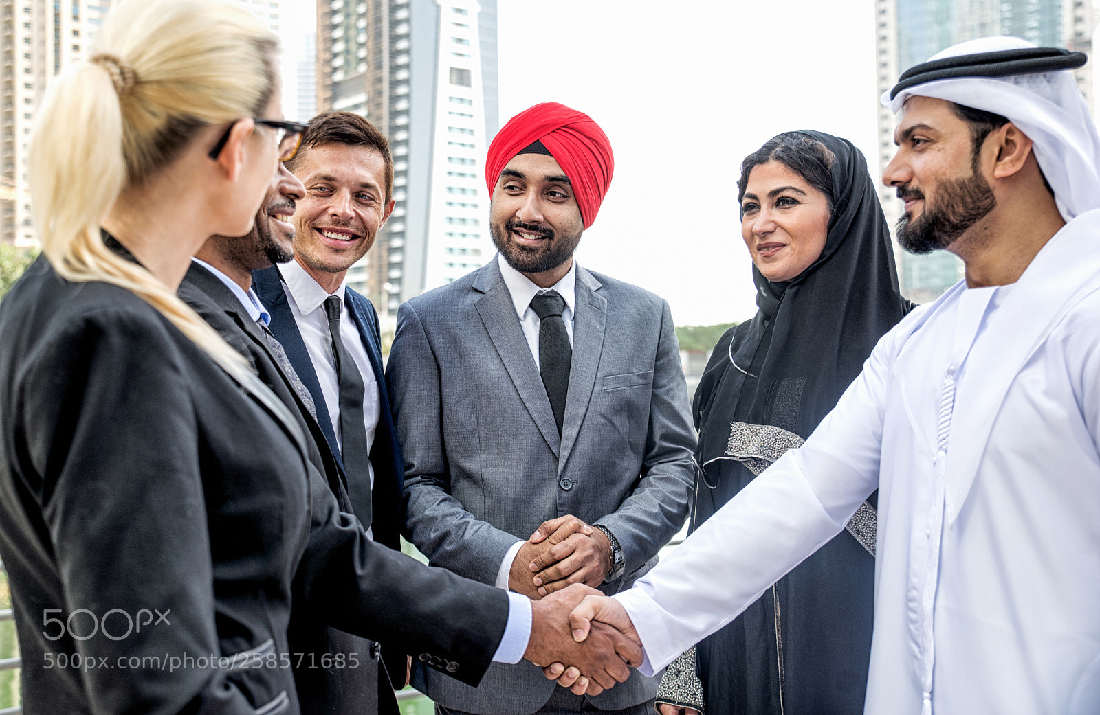 Nikon D610 sample photo. Business team in dubai photography