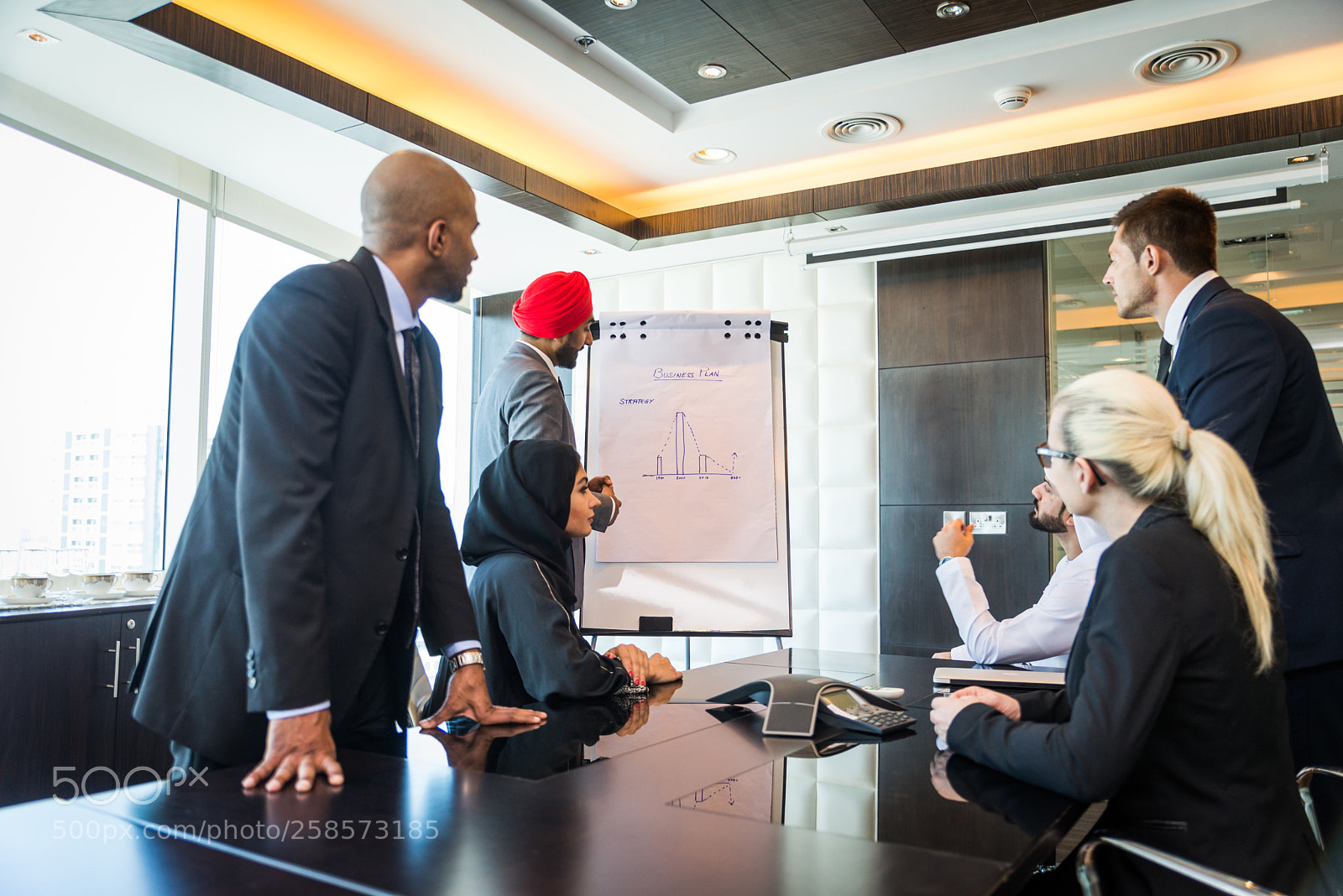 Nikon D610 sample photo. Business team in dubai photography