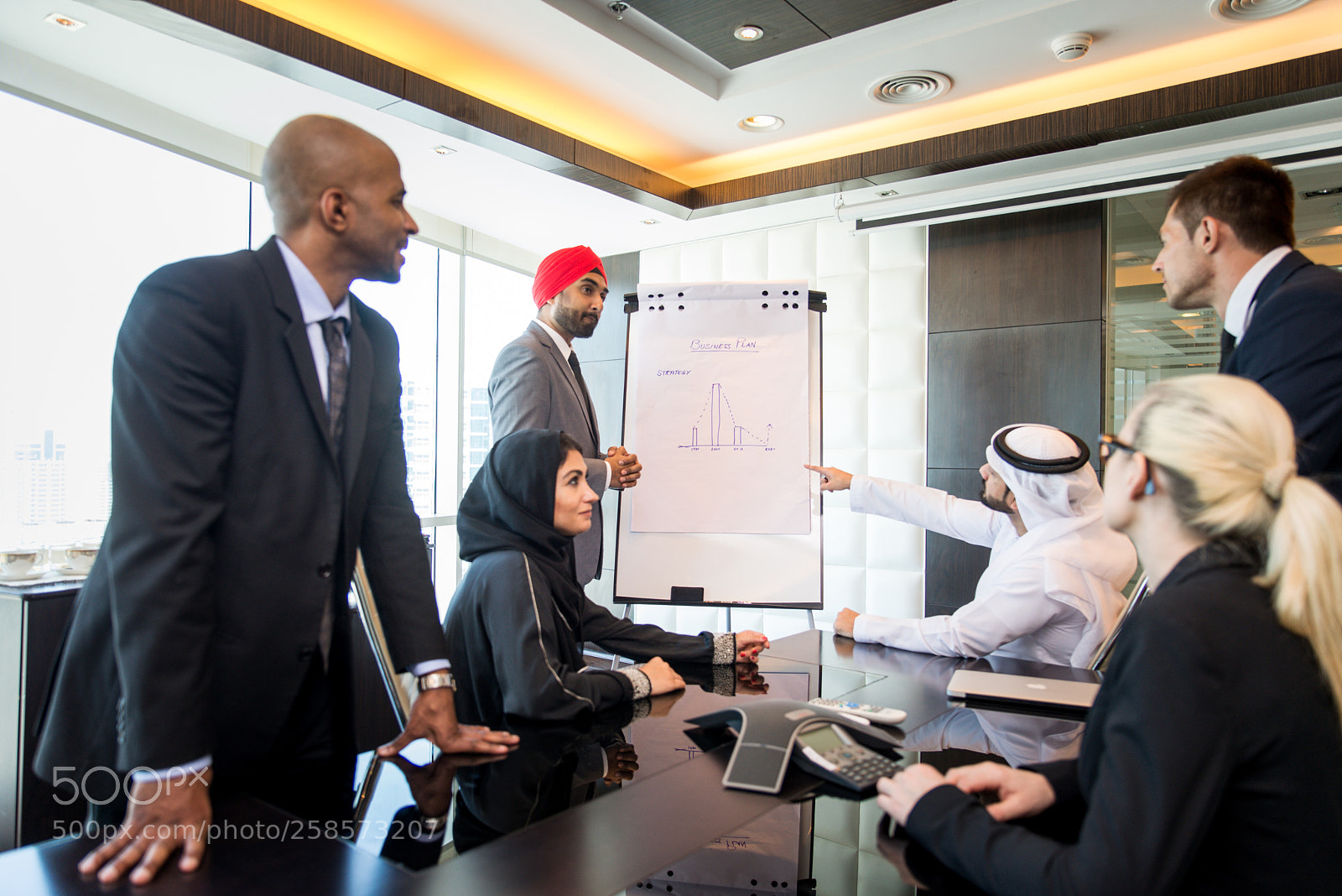 Nikon D610 sample photo. Business team in dubai photography