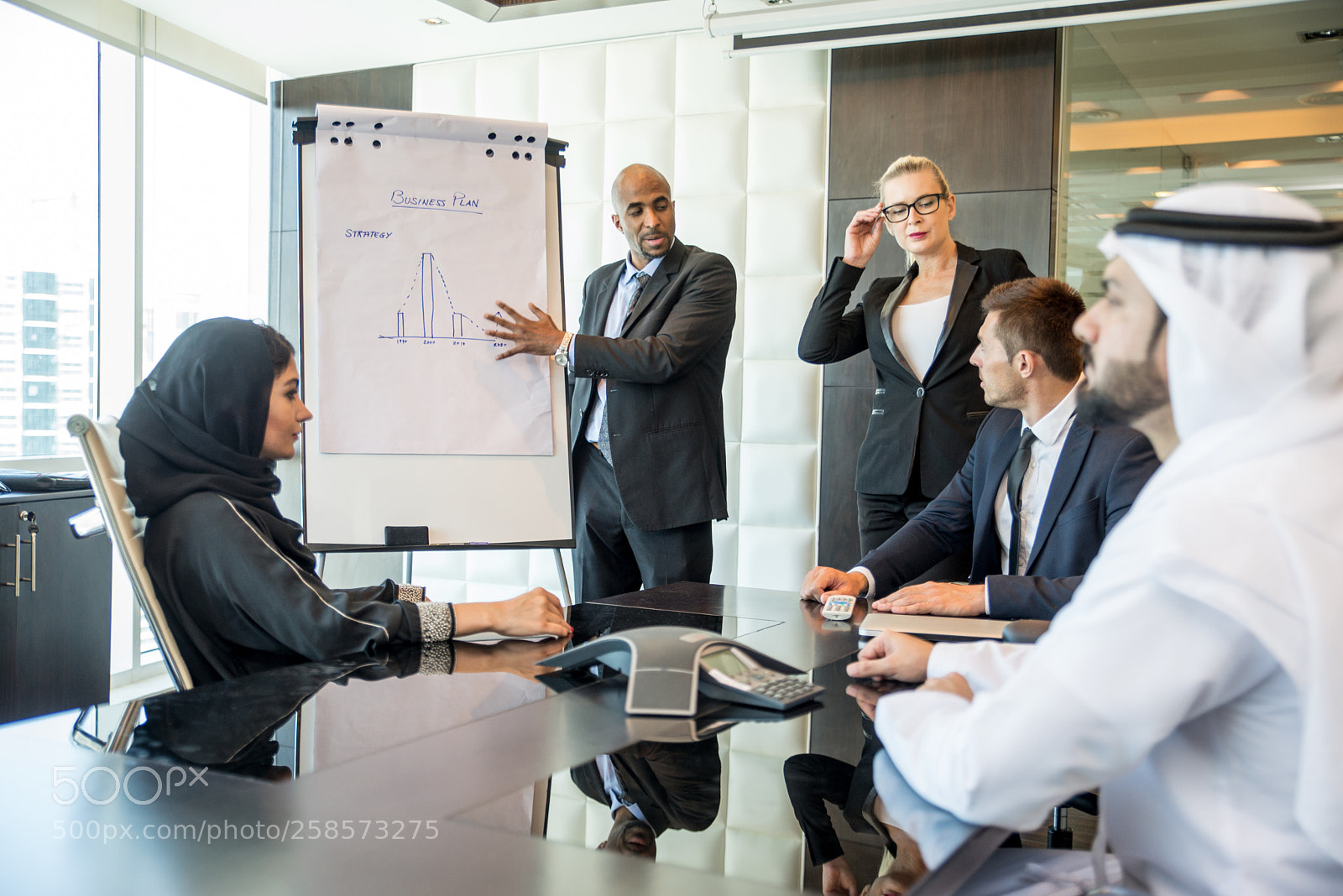 Nikon D610 sample photo. Business team in dubai photography