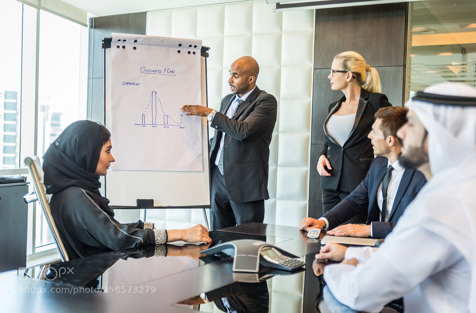 Nikon D610 sample photo. Business team in dubai photography