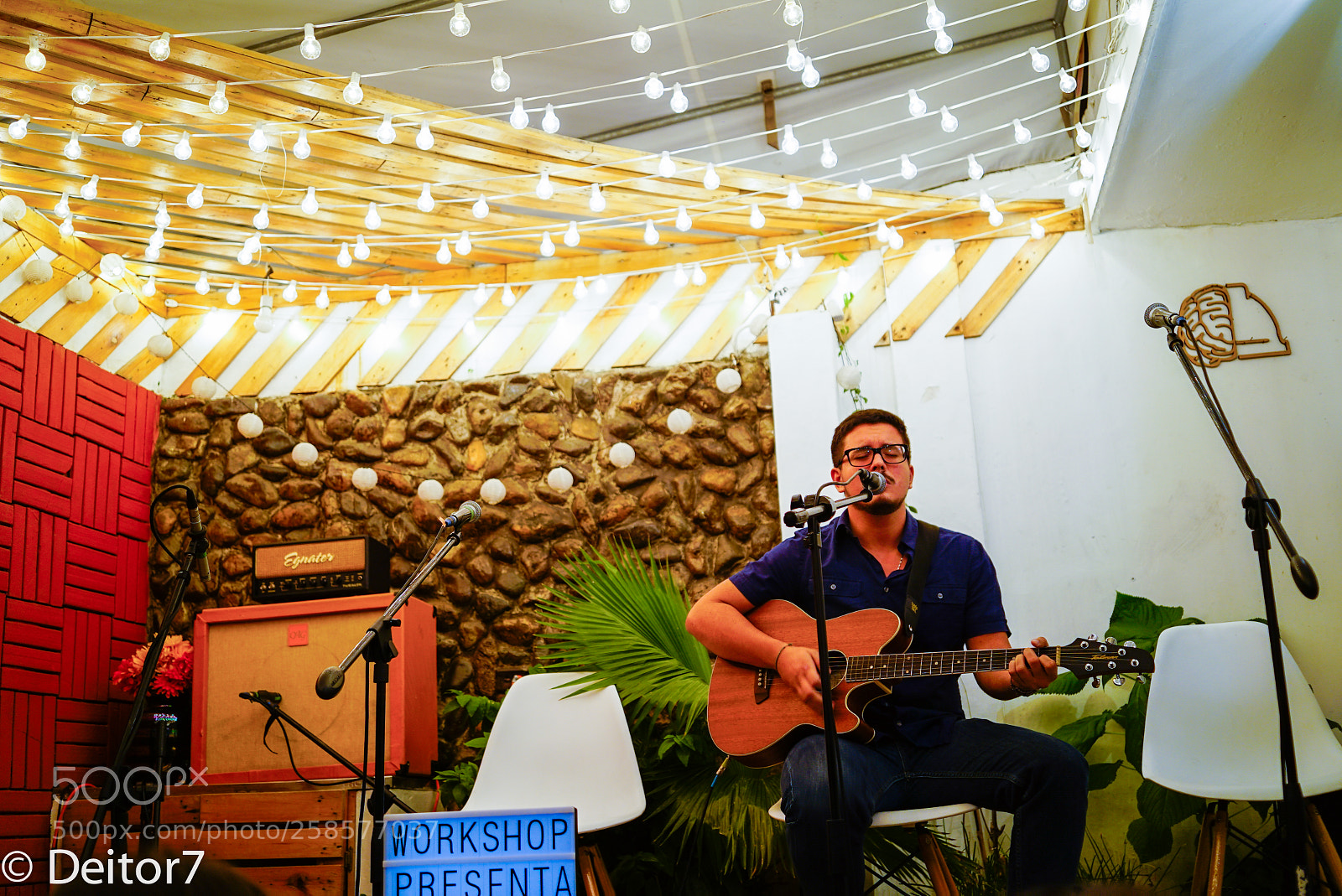 Sony a7S II sample photo. Workshop coworking concert photography