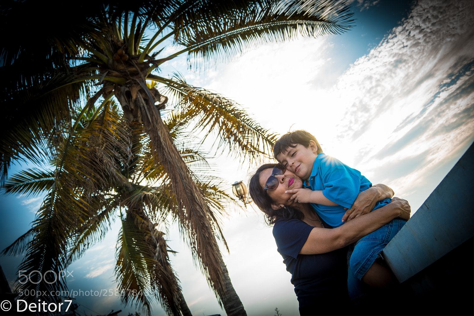 Sony a7S II sample photo. Beach grandma and grandson photography